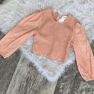LONG SLEEVE SMOCK TOP